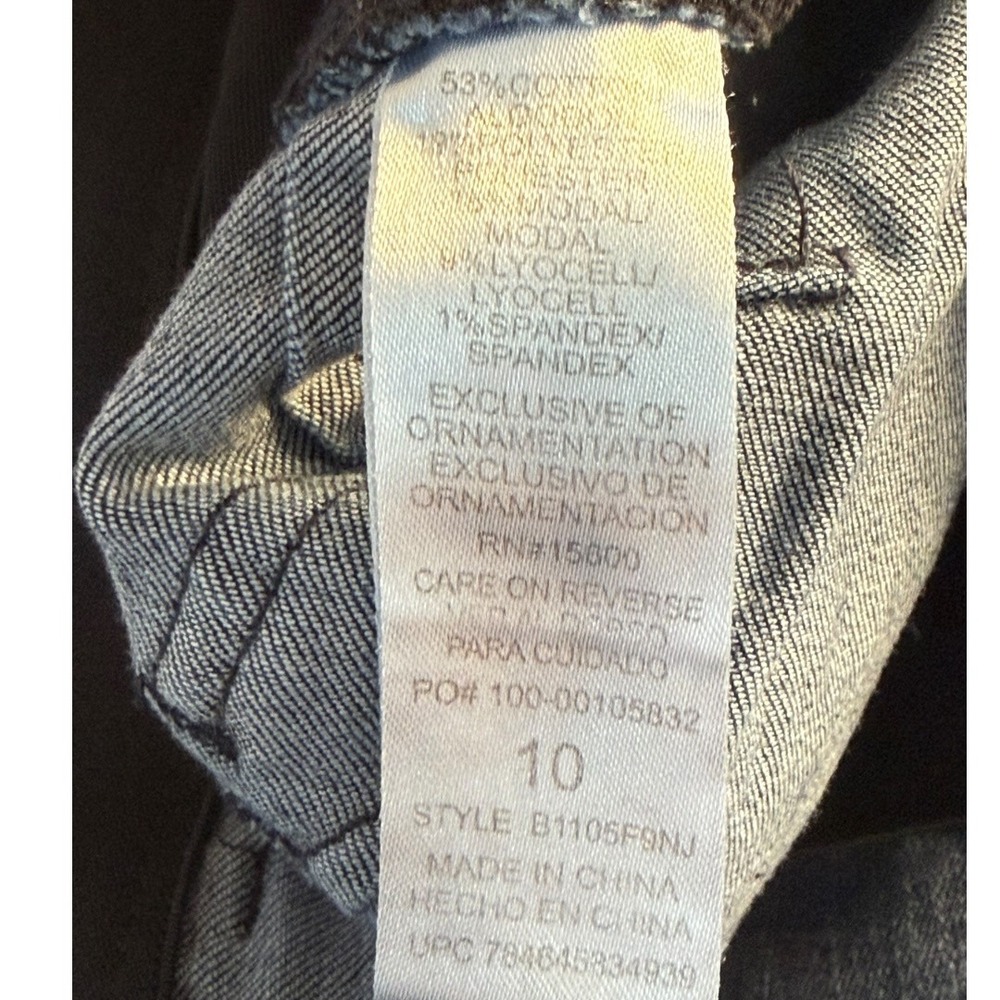 Democracy Ab solution‎ Skinny Jeans Women's Size 10 Dark Indigo Distressed - Picture 5 of 7